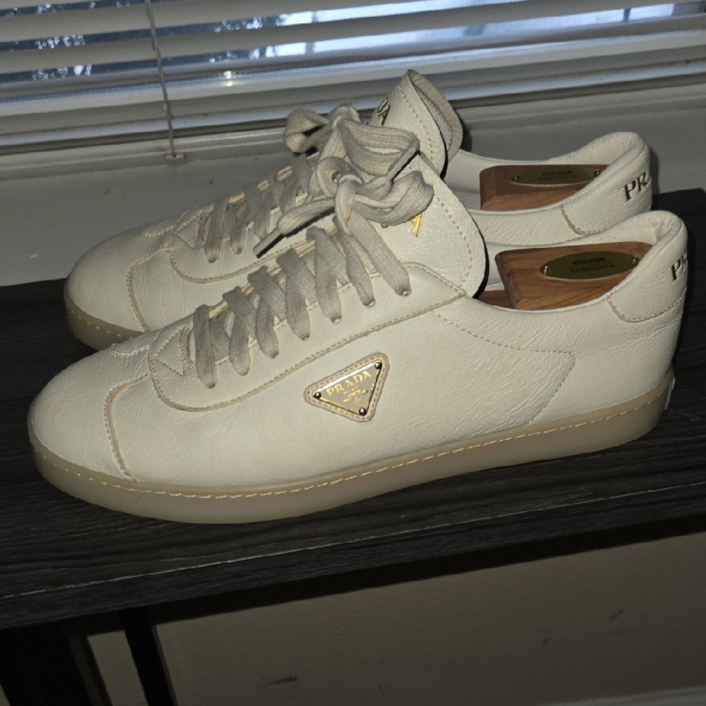 Prada Men's Beige Sneakers
